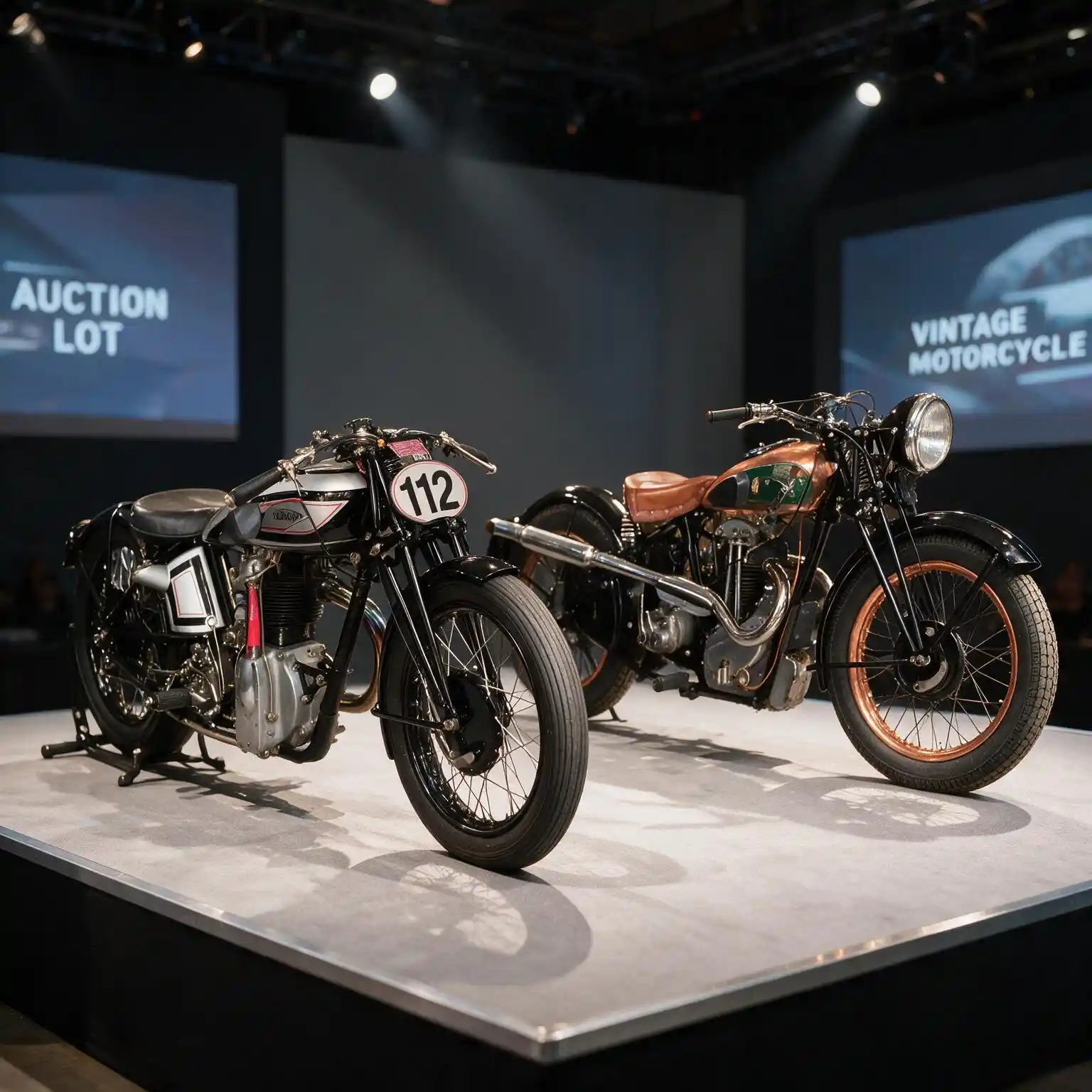 Vintage motorcycles at auction